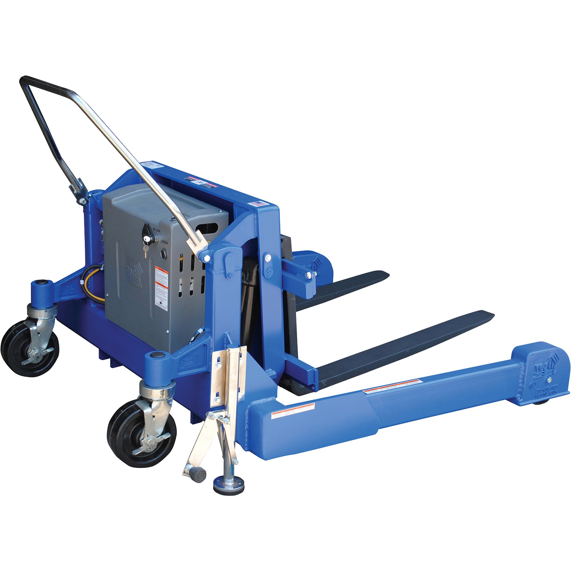 Vestil DC-Powered Tilt Master Straddle